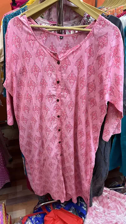 Big Size Kurti Pure cotton 60-60 uploaded by Mahalaxmi Fashion Factory outlet on 8/3/2023