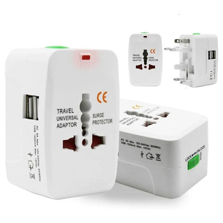 All in one international adapter with usb uploaded by The palak trading company on 8/3/2023