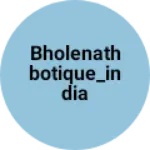 Business logo of bholenathbotique_india
