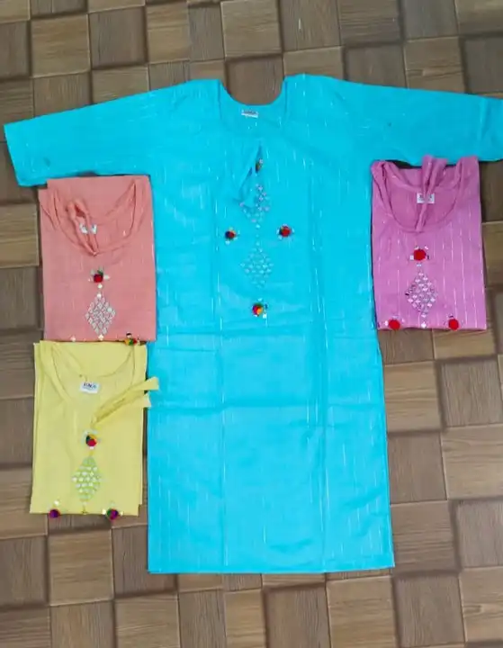 Mirror embroidery kurti uploaded by business on 8/3/2023