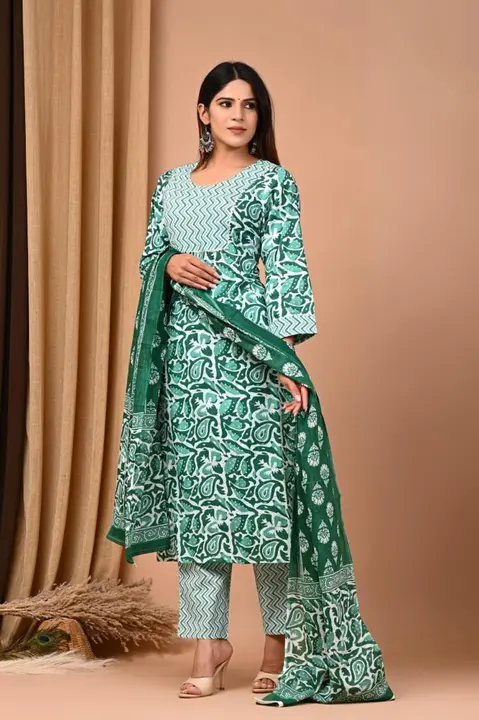 Cotton suit hand block  uploaded by Print factory bagru on 8/3/2023