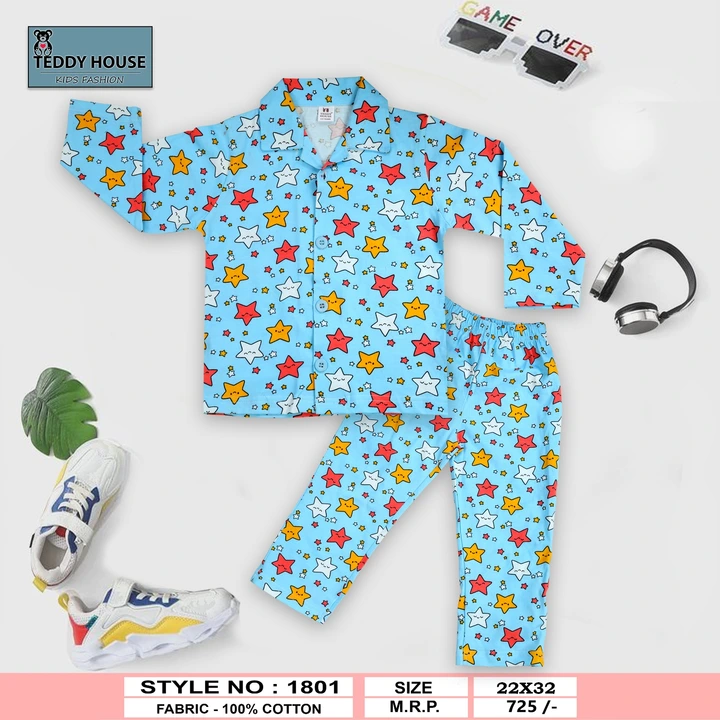 Kids unisex Night suits uploaded by Badrinath & co on 8/3/2023