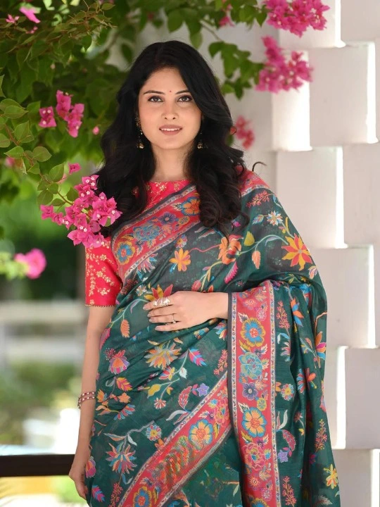 Rich pallu With Allover flower design saree  uploaded by DHANANJAY CREATION  on 8/3/2023
