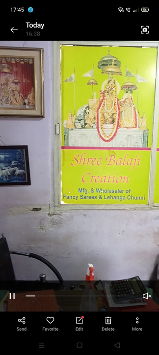 Visiting card store images of Shree balaji creation