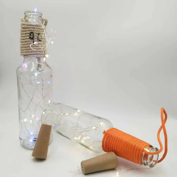 Decorative glass bottle with light 3pcs with cash On delivery Available  uploaded by The palak trading company on 8/3/2023