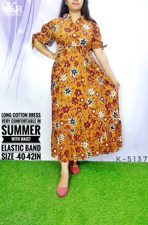 Cotton dress uploaded by krishna radha collection on 8/3/2023