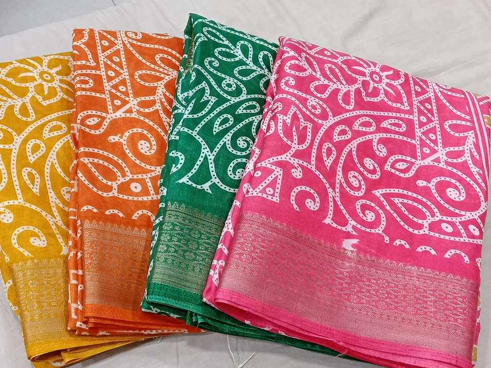 Soft dola banarasi border uploaded by Jalan fashion saree menufecturer on 8/3/2023