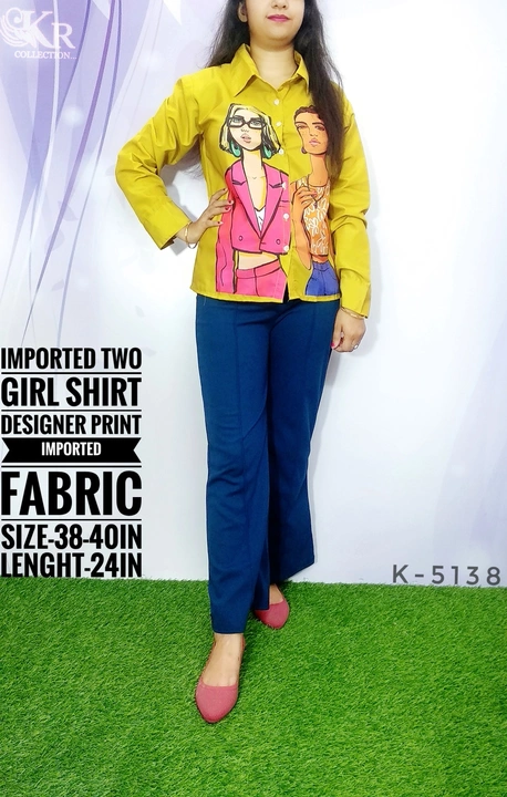 Digital print shirt uploaded by krishna radha collection on 8/3/2023