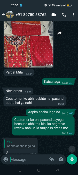 Happy customer  uploaded by Mishthi Creations on 8/3/2023