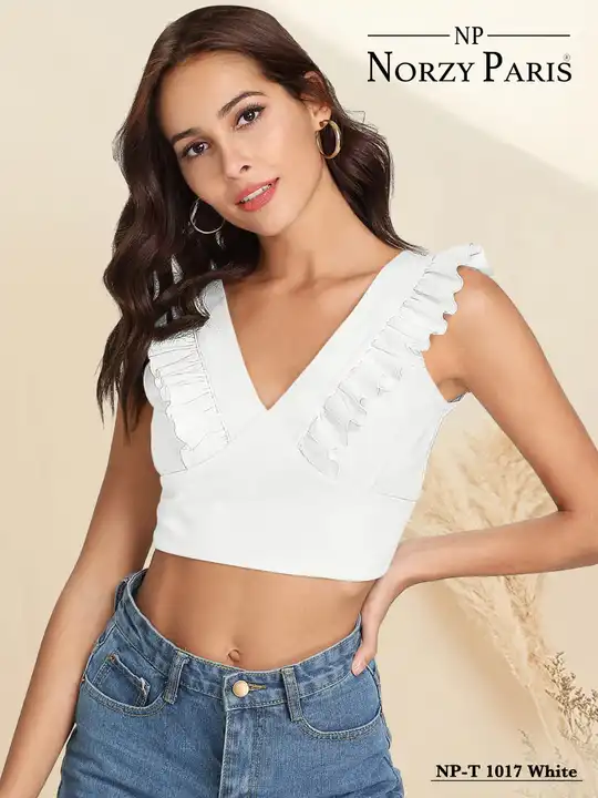 Girls fancy crop top  uploaded by Mulberry lifestyle on 8/3/2023