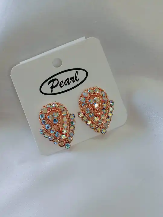 Post image Rose Studs Available In Rainbow Stone &amp; White Stone...WHOLESALE ONLY....