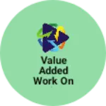 Business logo of Value added work on fabric