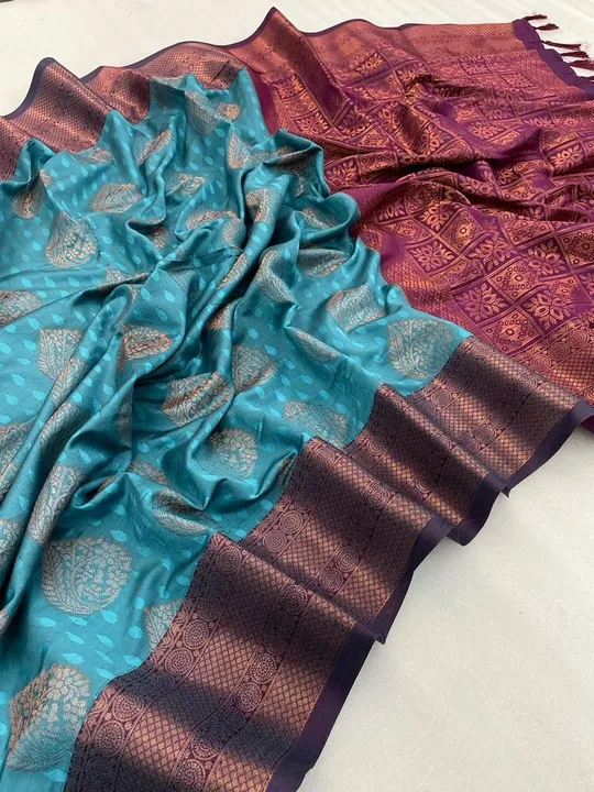 Presenting Indulge in the opulence of a 90D pure Kanjivaram silk saree, delicately woven  uploaded by Miss Lifestyle on 8/3/2023
