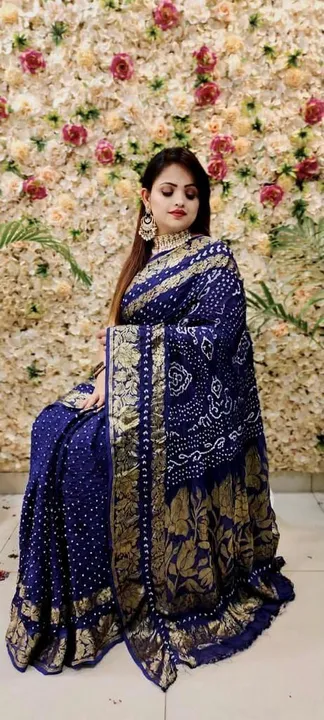 New Bandhani Saree l uploaded by business on 8/3/2023