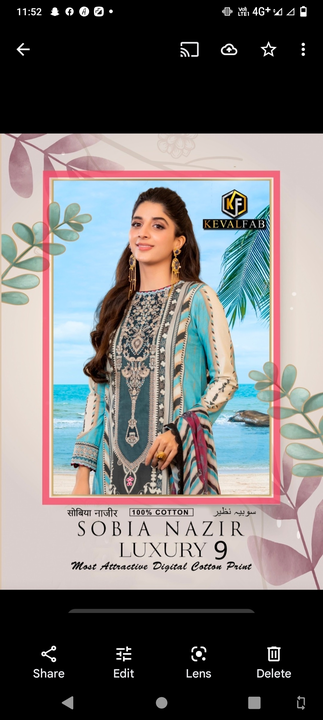 Sobia nazeer Karachi suit collection uploaded by Trendy fashion  on 8/3/2023