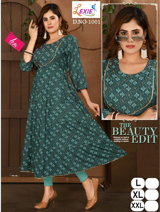 KURTI LONG GOWN  LIVA APPROVED  uploaded by LEXIE LEGGINGS on 8/3/2023