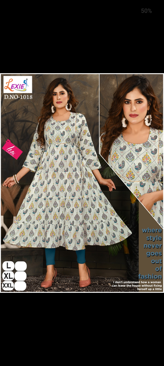 KURTI LONG GOWN  LIVA APPROVED  uploaded by LEXIE LEGGINGS on 8/3/2023