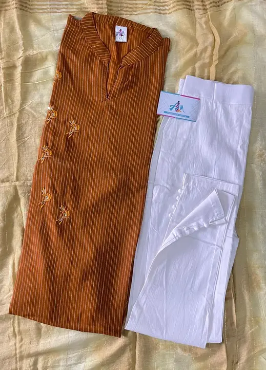 Embroidery kurta set uploaded by ANSH MANUFACTURERS on 8/3/2023