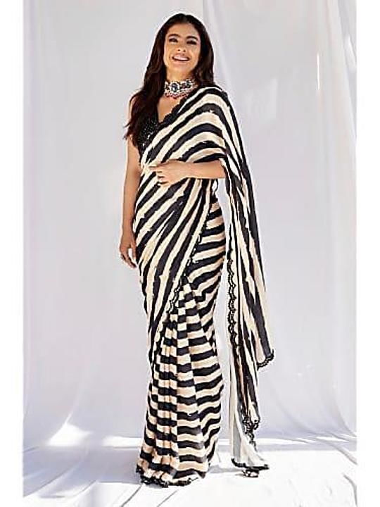 *DVD THE ONLINE BRAND🛍*

*SUPEREB SAREE COLLETION *

*DN:MS115*

*FABRIC:SATIN SILK GEORGETTE WITH  uploaded by business on 7/16/2020
