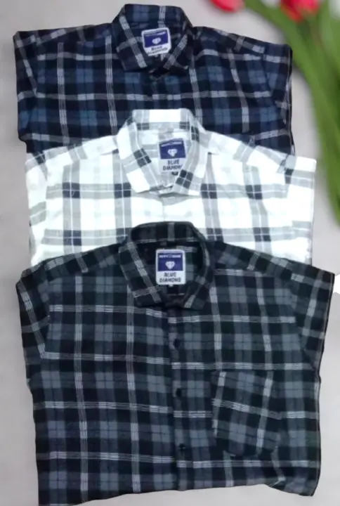 Factory Store Images of Blue diamond designer shirt