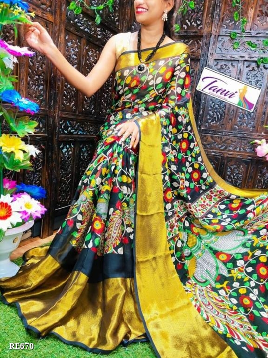 Beautiful moss chiffon saree uploaded by Khatu shyam taxtile on 8/3/2023