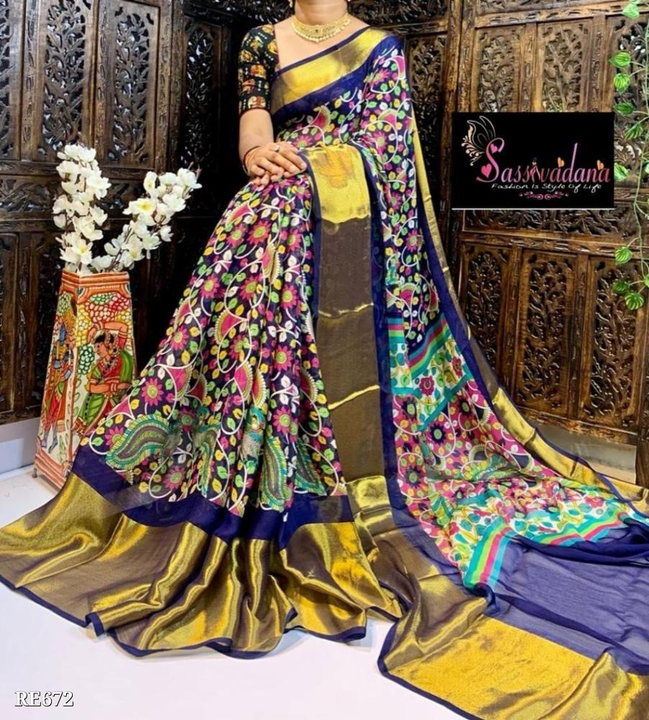 Post image Catalog Name: *Angel Saree *

singal saree   Catalog Name: *Beautiful moss chiffon saree*\n\nBeautiful moss chiffon saree with kalamkari print on allover saree and golden zari pattu border..\nCut-6.30

Brand Name: *Angel Saree*

_*Free Shipping! COD Available! Returns Available!*_
cash on delivery (COD) orders

*Key Highlights*
* Made in India, by a small manufacturer
* Factory prices &amp; assured quality
