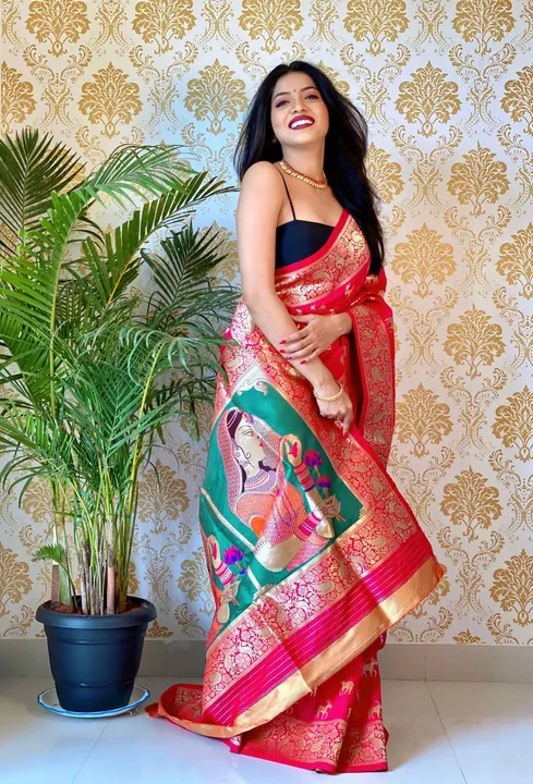 Pure kanjivaram silk saree  uploaded by Ashapura Saree  on 8/4/2023