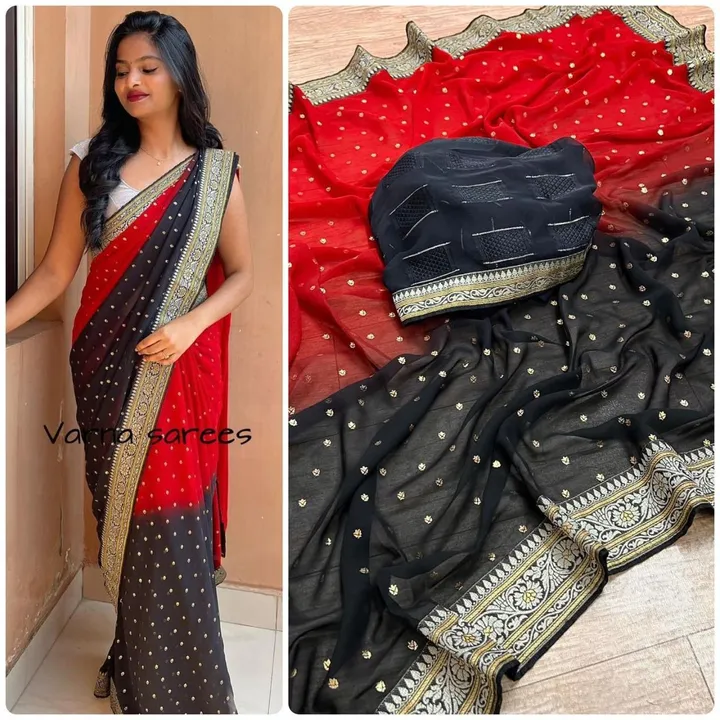 Georgette saree  uploaded by RV FASHION on 8/4/2023