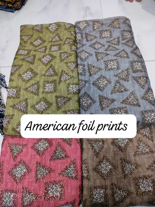 American foil print  uploaded by Globle fashion on 8/4/2023