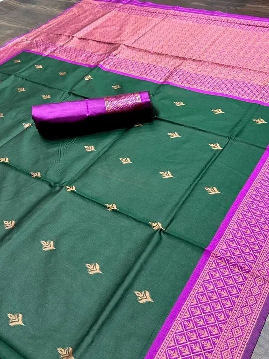 Soft lichi silk saree  uploaded by RV FASHION on 8/4/2023