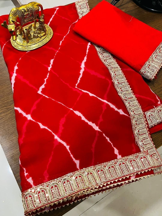 Laheriya sarees  uploaded by DHANLAXMI Fashion on 8/4/2023