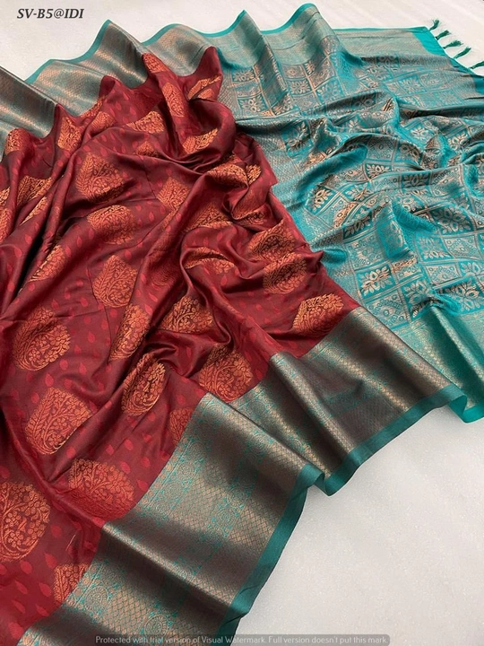 Kanjivaram silk uploaded by Suyukti Creation on 8/4/2023