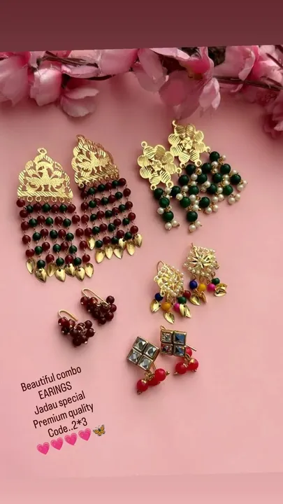 Beautiful combo
Jadau special
Premium quality

 uploaded by Jewelery outlet on 8/4/2023