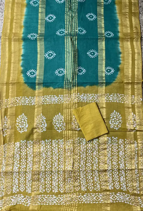 Batik print saree uploaded by Jayshree creation on 8/4/2023