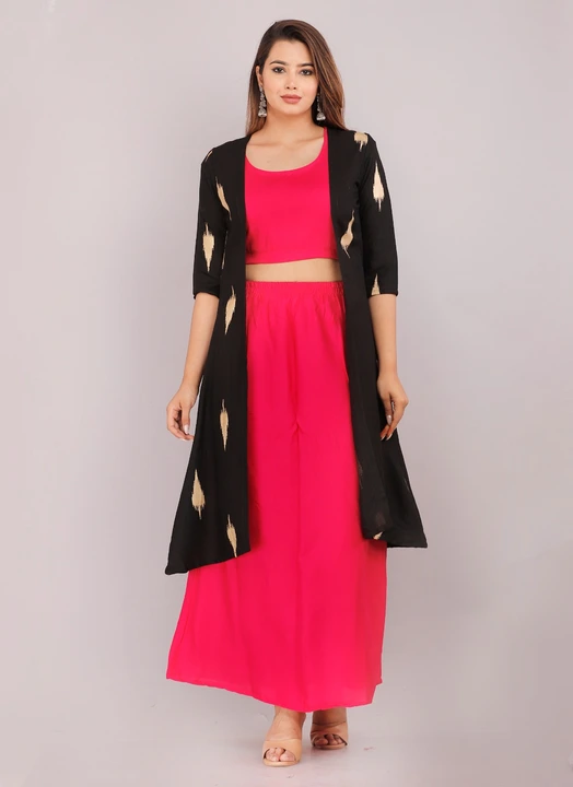 Rayon shrug Top skirt & Duppata  uploaded by Urmi Creation on 8/4/2023