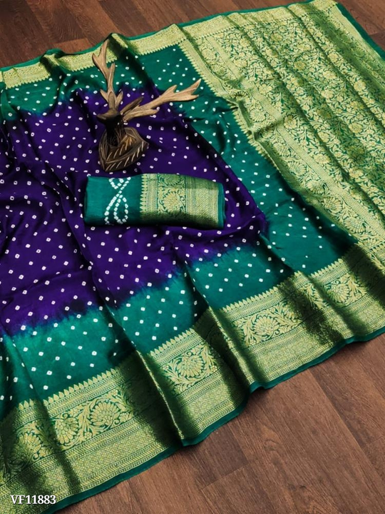 Pure Bandhej Silk Saree uploaded by Well Products on 8/4/2023