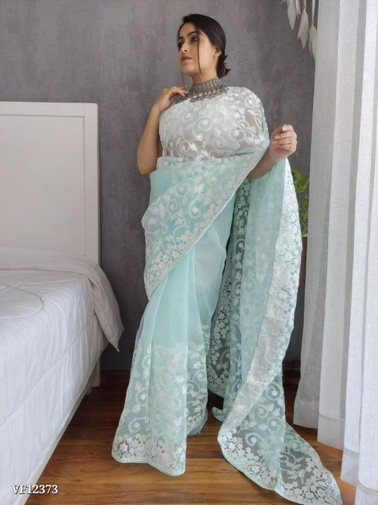 Soft Organza Silk Saree uploaded by Well Products on 8/4/2023
