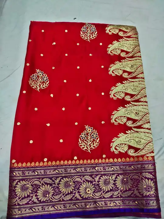 Banarasi satin silks  uploaded by Tahera Silks on 8/4/2023