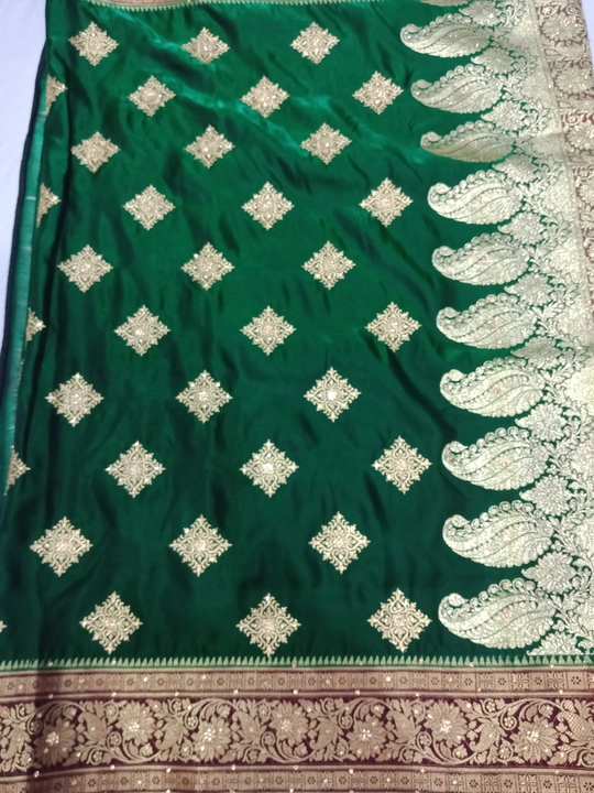 Banarsi satin silks  uploaded by Tahera Silks on 8/4/2023