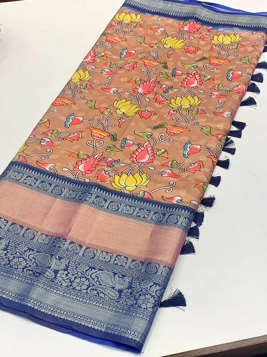 Axita Soft Banarasi Silk Hand Flower Kalamakri Print Designer Saree

  uploaded by Miss Lifestyle on 8/4/2023