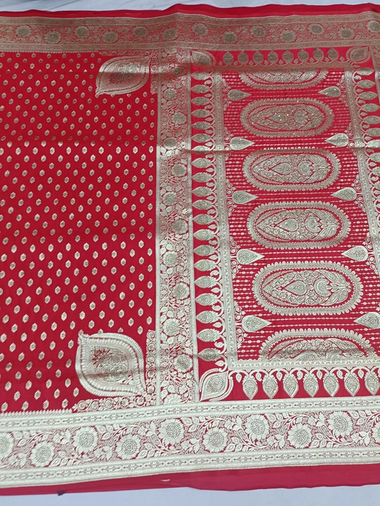 Semi katan satin silks koniya pallu  uploaded by Tahera Silks on 8/4/2023
