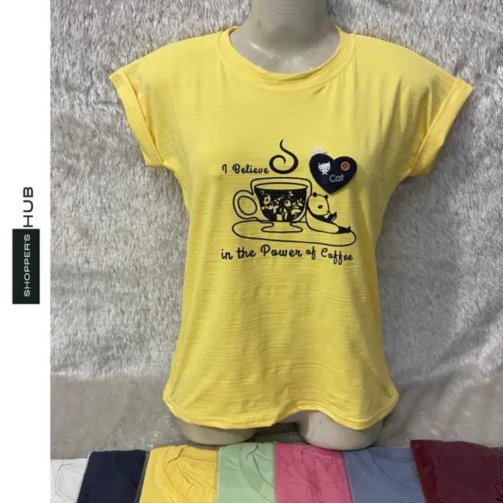 Ladies Fancy Half Sleeve T-shirts  uploaded by Shoppers Hub on 8/4/2023