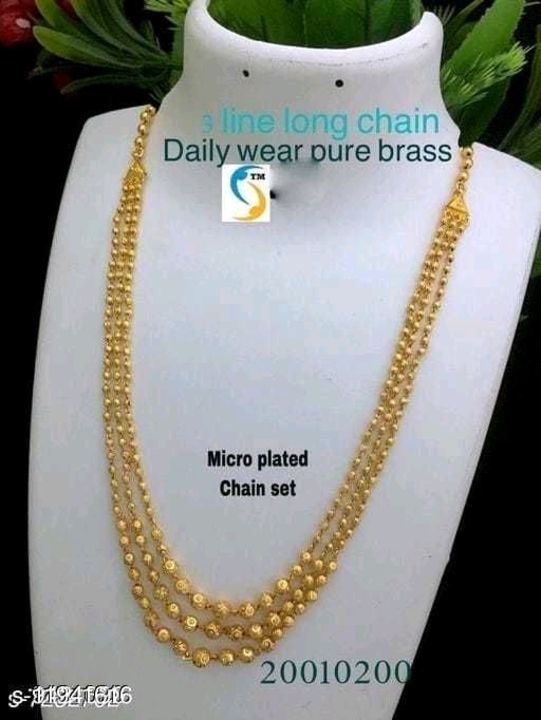Micro Gold Plated 3Line Chain uploaded by business on 3/18/2021