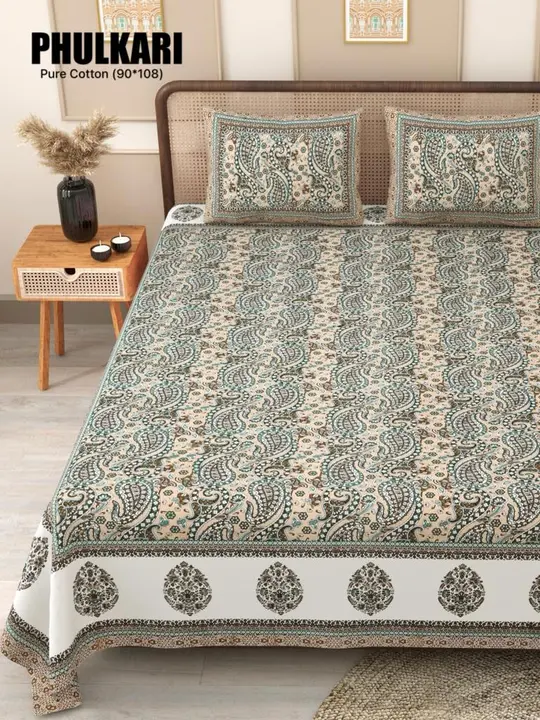 Suti brand bedsheets 93×108 uploaded by Tanya Handloom (suti brand) on 8/4/2023
