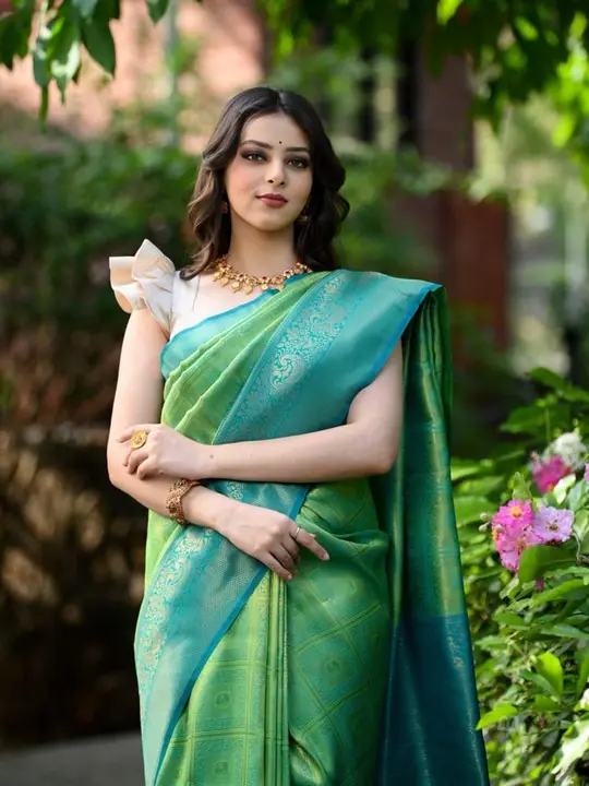 Rich pallu With Allover zari Weaving design saree  uploaded by DHANANJAY CREATION  on 8/4/2023