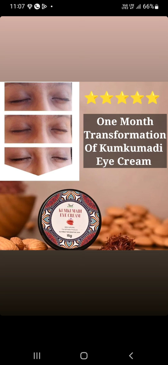 Kumkumadi Eye cream  uploaded by Araah skin miracle on 8/4/2023