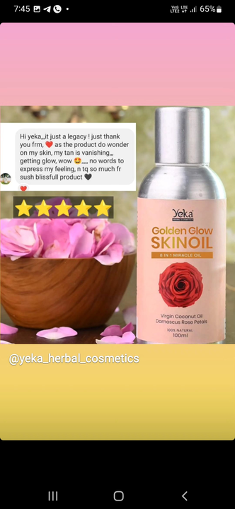 Yeka Golden Glow Skin Oil uploaded by business on 8/4/2023