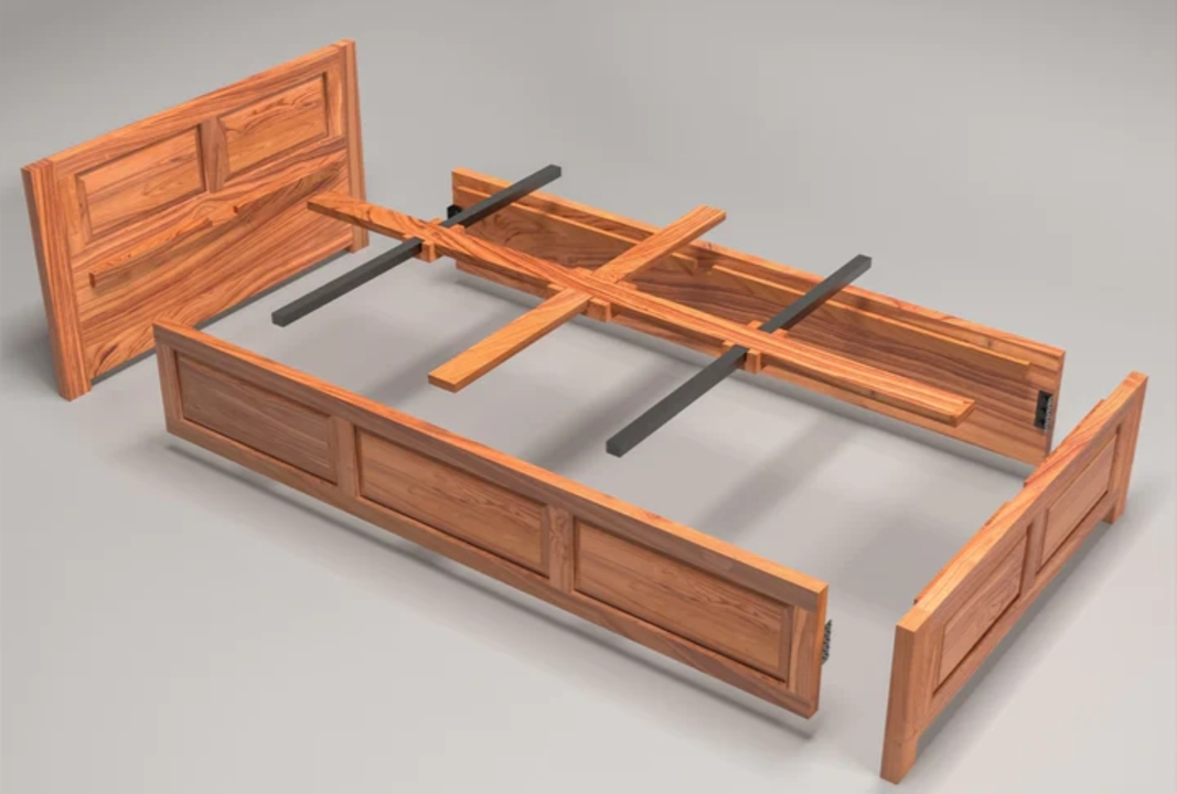 Wooden Design Single bed uploaded by Rajdhani furniture on 8/4/2023