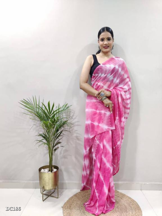 Georgette Embroidered Ready To Wear Sarees* uploaded by Sk manufacturing on 8/4/2023