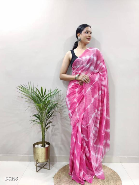 Georgette Embroidered Ready To Wear Sarees* uploaded by Sk manufacturing on 8/4/2023